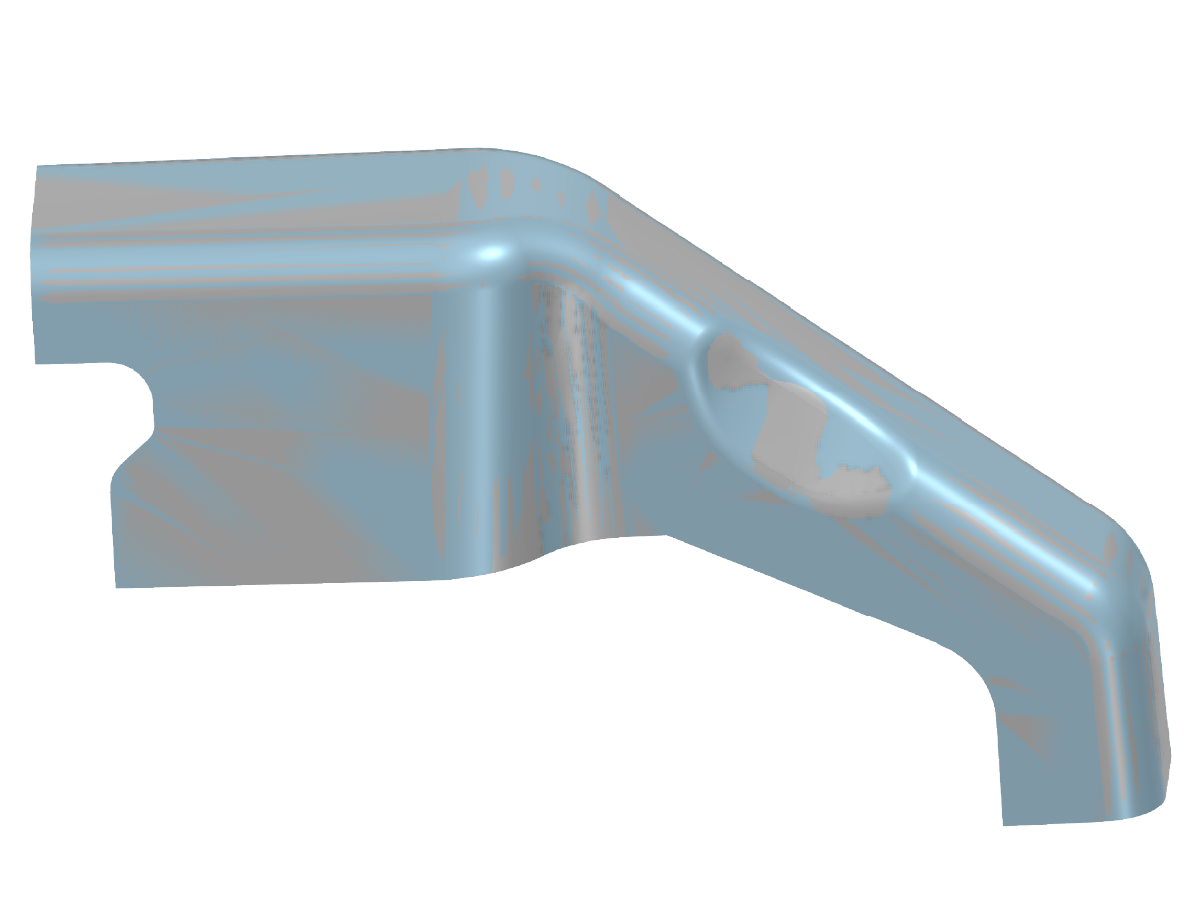 Automotive housing reverse engineered from STL to editable CAD