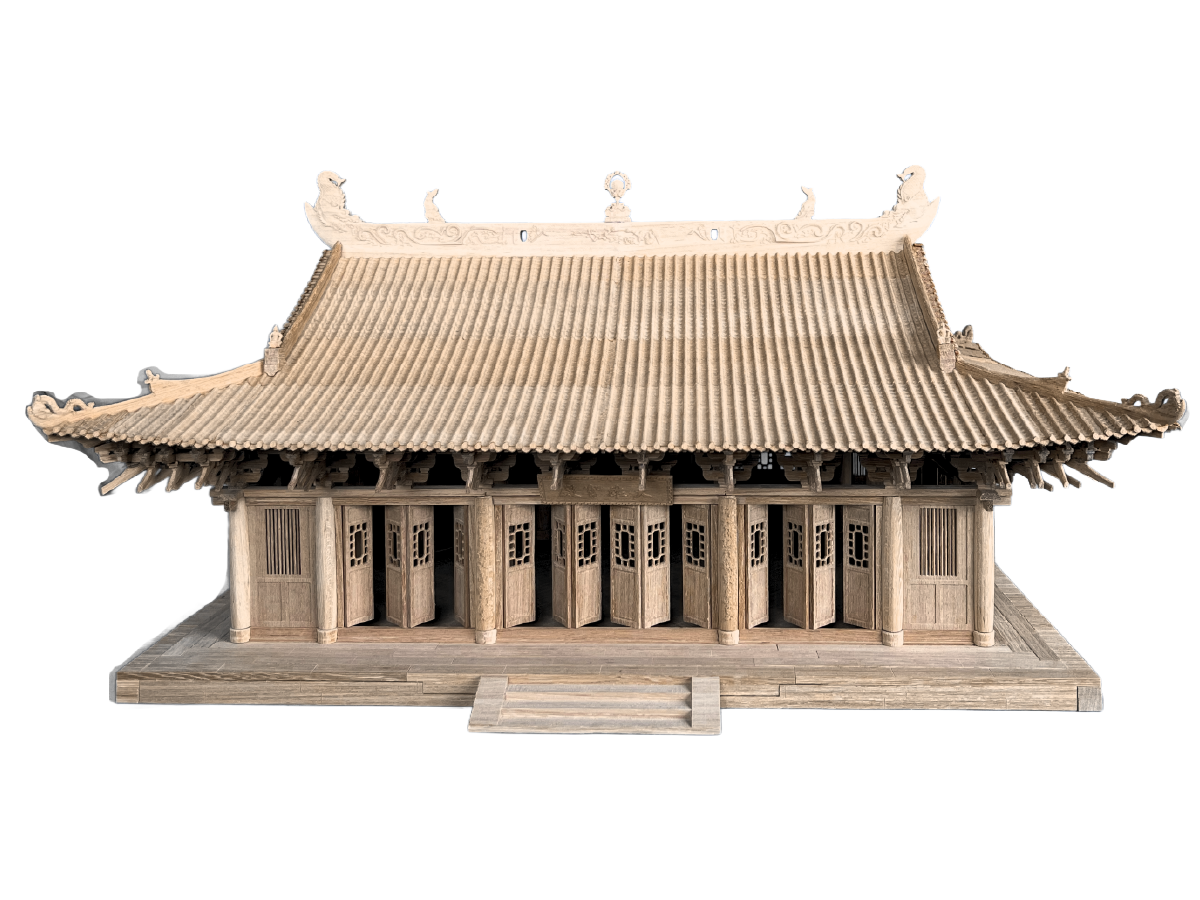 Zhaoqing Meian Temple timber architecture reconstruction