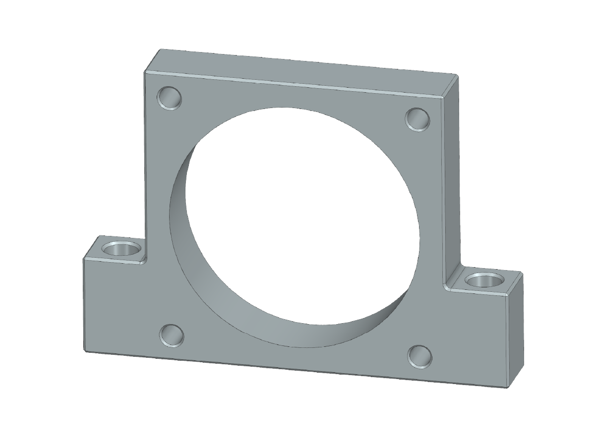 Servo motor mount precision mechanical design