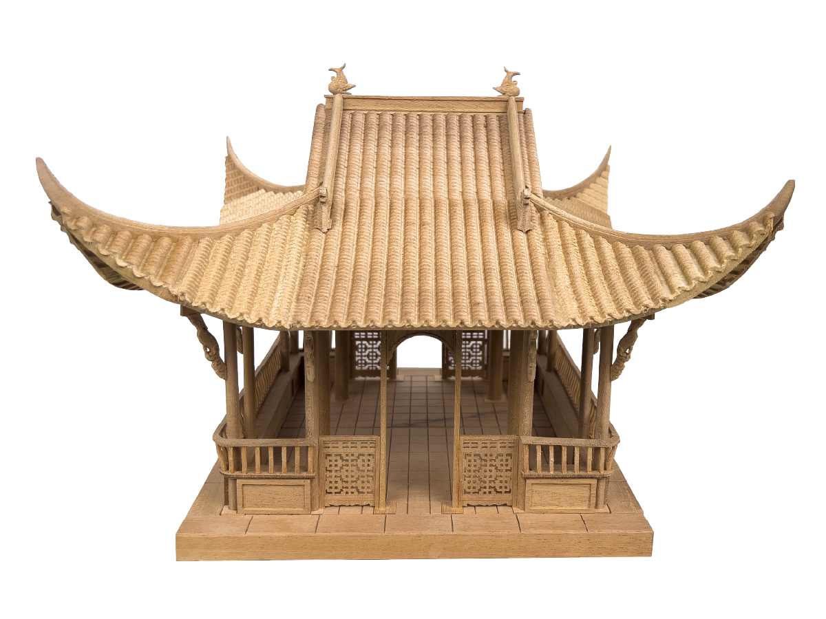 Zuiweng Pavilion timber structure Siemens NX model